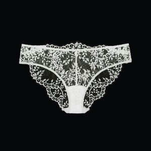 LA PERLA Exotique Off-White Leavers lace medium briefs NWT